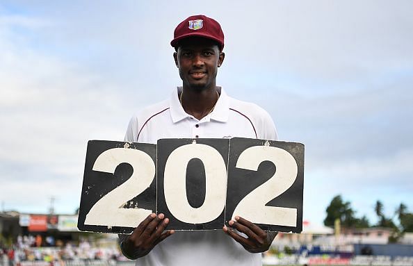 West Indies&#039; skipper Jason Holder notched a double century against England