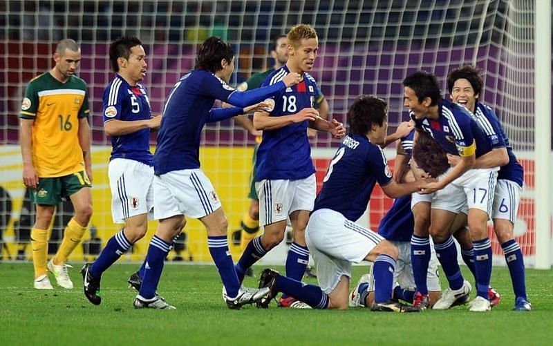 Representative Image.The Japan team celebreate a goal