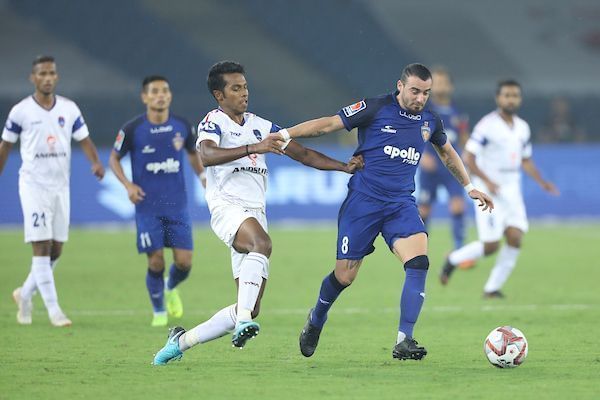 Carlos Salom in action for Chennaiyin