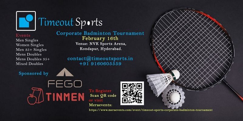 Timeout Sports - Corporate Badminton Tournament