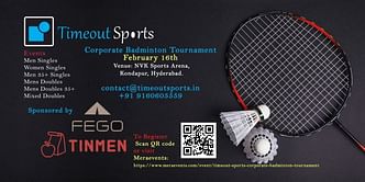 Timeout Sports - Corporate Badminton Tournament (Event Details)