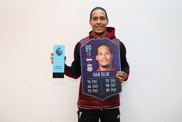 Virgil Van Dijk Wins the EA Sports Player of the Month Award - December 2018