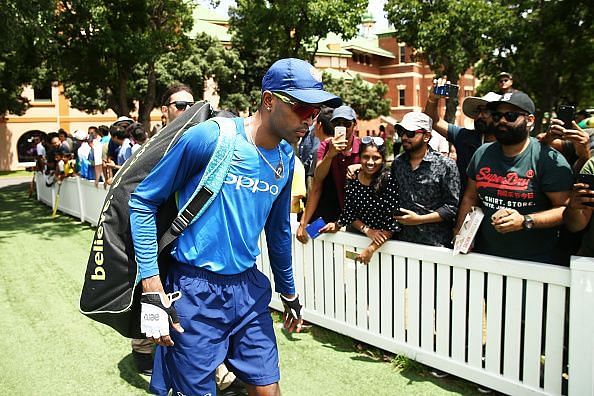 Pandya during India ODI Series Training Session