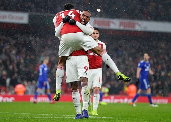 Aubameyang and Lacazette again came up with the goods