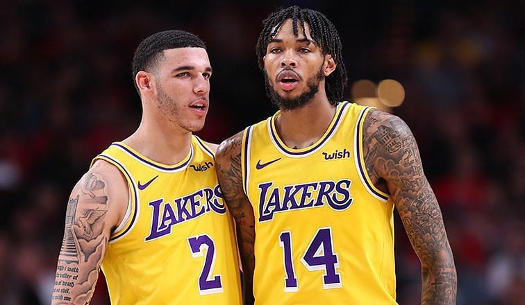 Lonzo Ball and Brandon Ingram