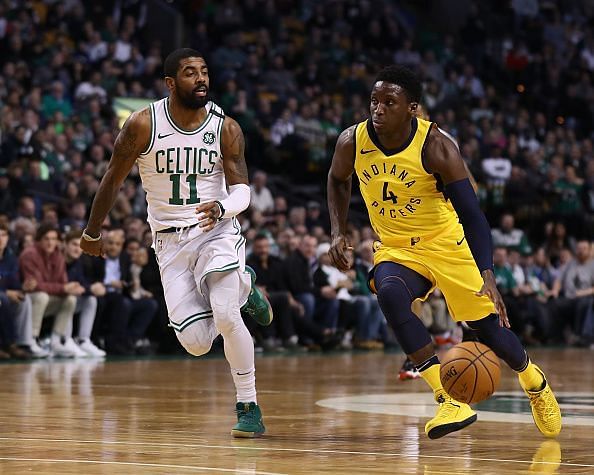 Kyrie and Oladipo in action, February 2018