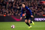 Riqui Puig playing against Cultural Leonesa in Copa del Rey