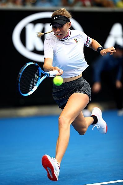 2019 Australian Open - Day 5 - Amanda Anisimova continued her giant killing run