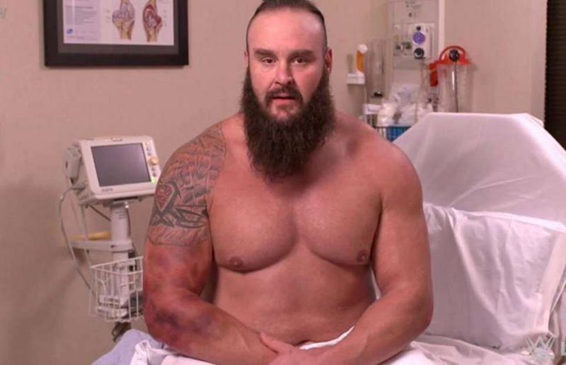 Braun Strowman suffered an elbow injury a few weeks ago