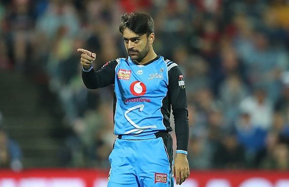 Rashid Khan during a recent Big Bash League match