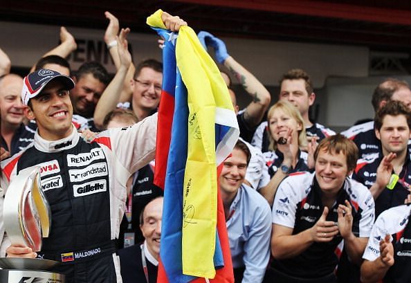 Maldonado secured a famous win in 2012