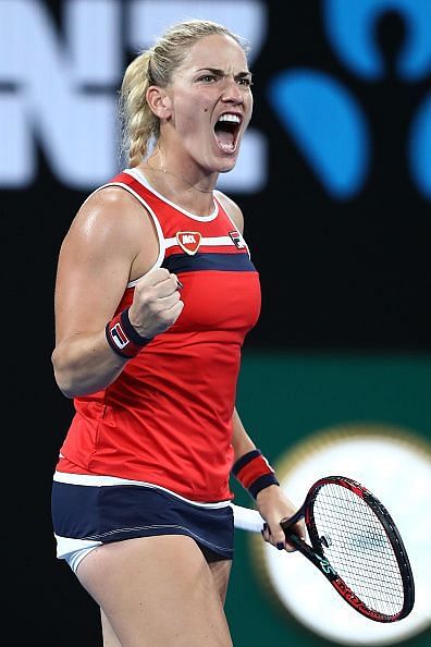 Timea Babos came up trumps after winning the crucial points which tilted the match in her favor