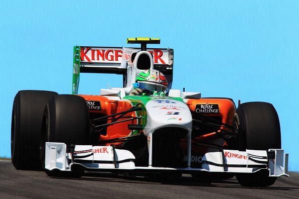 Force India scored points regularly in 2010.