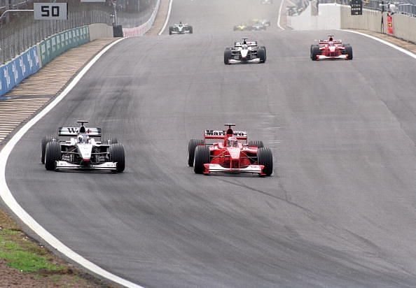 M. Schumacher and Hakkinen were the main contenders for the 2000 title.