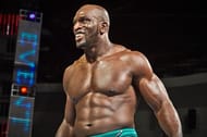 Titus O' Neil made it to the ring but was sent out by Curt Hawkins in 5 seconds