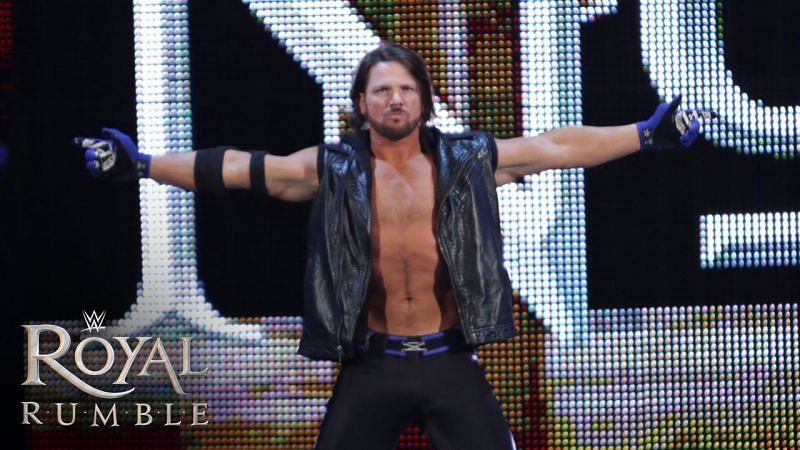 AJ Styles at the 2016 Royal Rumble