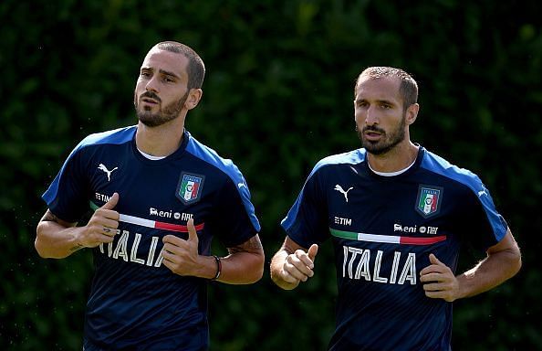 Bonucci and Chiellini are inseparable at the heart of defence