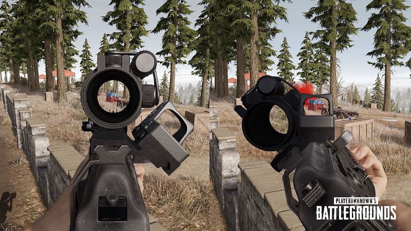Canted red dot sight