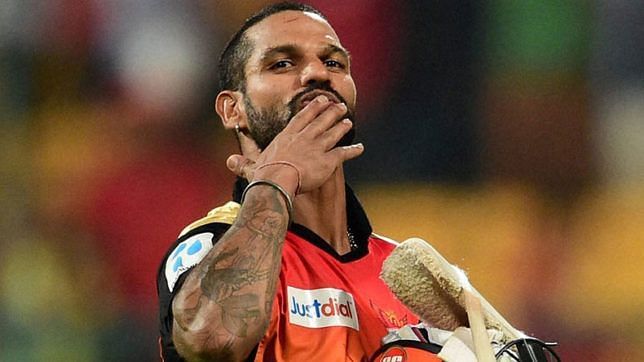 Shikhar Dhawan with Sunrisers Hyderabad