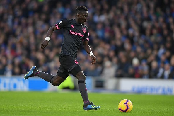 Gueye in action during Everton&#039;s recent fixture away against Brighton