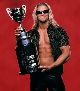 Edge with his King of the Ring Trophy 2001