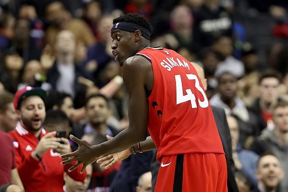 Pascal Siakam scored 18 points for the night