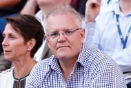 Australian Prime Minister watching all the action at Rod Laver Arena