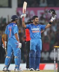 Kohli's century helped India level the seven-match series at 2-2