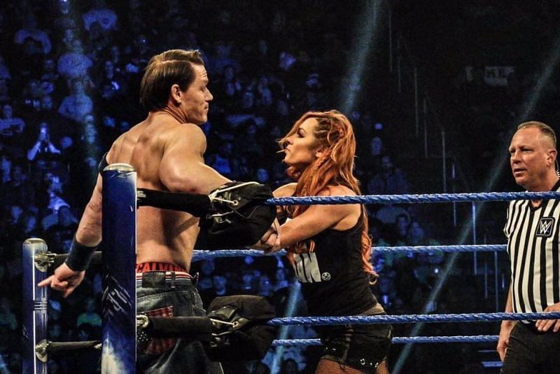 Becky Lynch and John Cena teamed on SmackDown