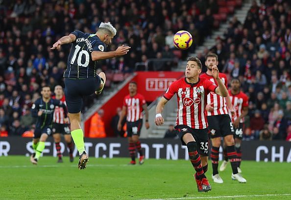 Aguero looks like he&#039;s back to his best with a goal against the Saints.