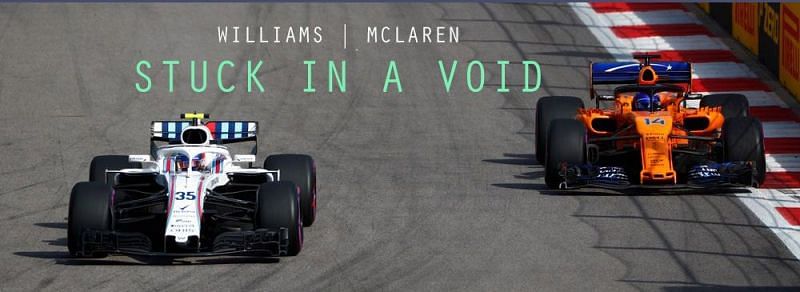 Independent teams Williams and McLaren are struggling in F1