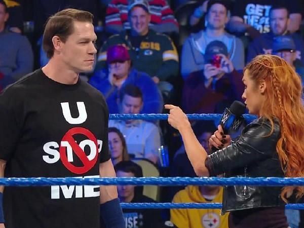 Cena put Becky over big time.