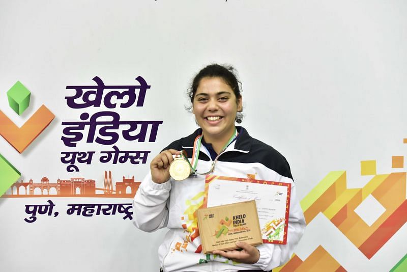 Anusha Kutumbale (MP) - gold medal winner in Table Tennis U17 Girls&#039; Singles 