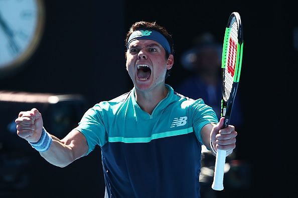 Milos Raonic could meet Federer at the quarter-final stage.