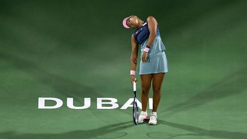 Naomi Osaka shows her frustration in Dubai