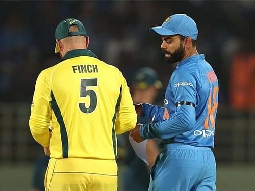 Aaron Finch and Virat Kohli