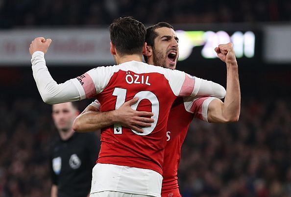 Ozil and Mkhitaryan together have bagged 3 goals and 4 assists in their last two games