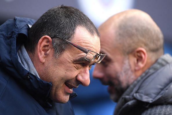 Chelsea boss Maurizio Sarri is under severe pressure ahead of the league cup final against Pep&#039;s City