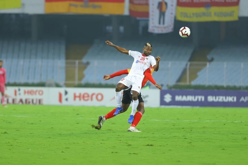 Ansumana Kromah could have scored against his former club East Bengal had he waited a second longer