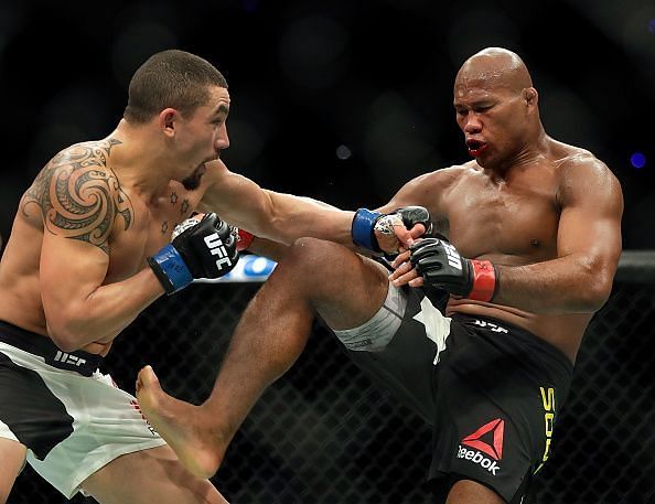 Whittaker was able to get past Ronaldo Souza as well