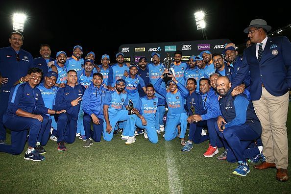 India after winning the ODI series