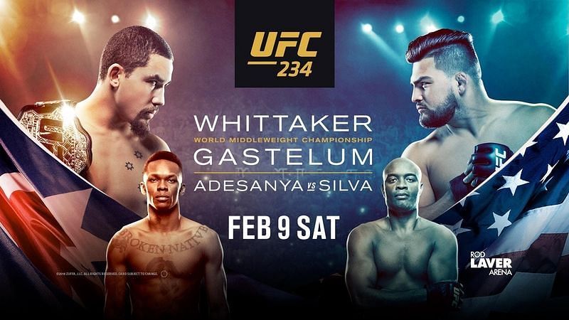 UFC 234 goes down from Melbourne, Australia on Saturday night