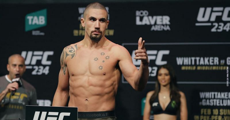 Robert Whittaker is on the sidelines with an unfortunate abdominal hernia