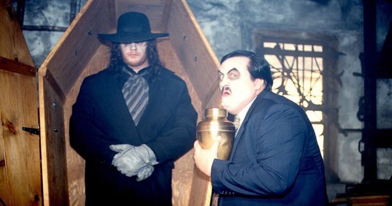 The Undertaker with the late Paul Bearer