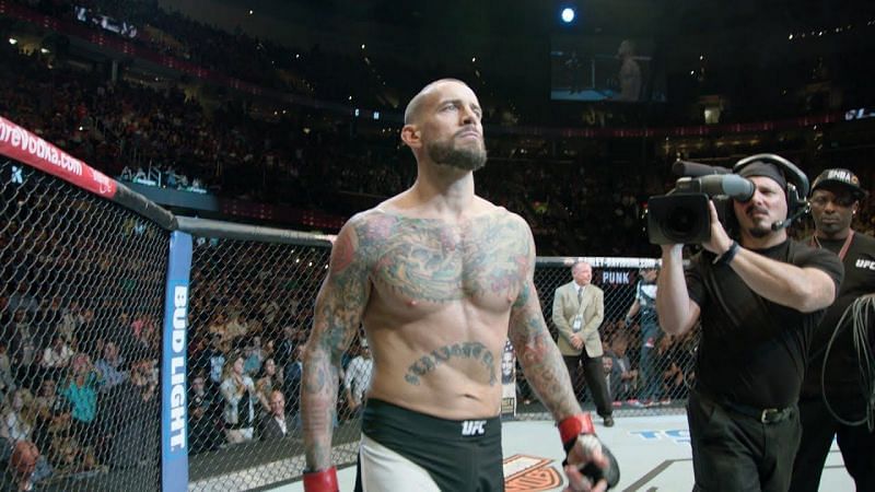 CM Punk in the octagon