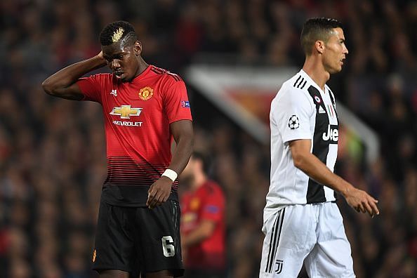 Paul Pogba and Cristiano Ronaldo