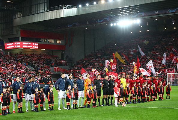 Liverpool were held to a draw by Bayern at the Anfield in the first leg