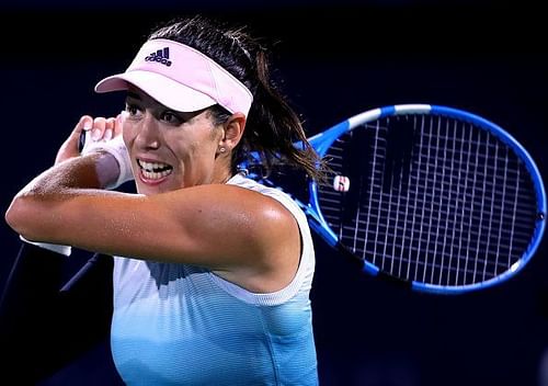 Garbine Mugurza swung big to be a tough fighter at the Dubai Duty Free Tennis Championships