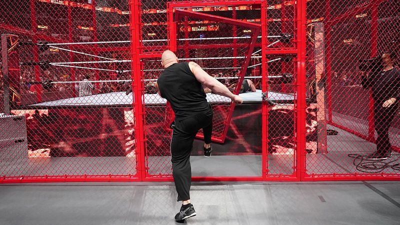 When Lesnar kicked down the door at Hell in a Cell, it seemed to cement his place with WWE and, by extension, make the possibility of him defecting to another company seem all the less likely.
