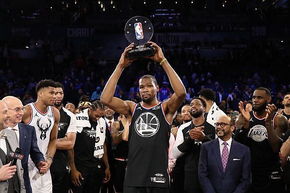 Durant was huge in the 2019 ASG